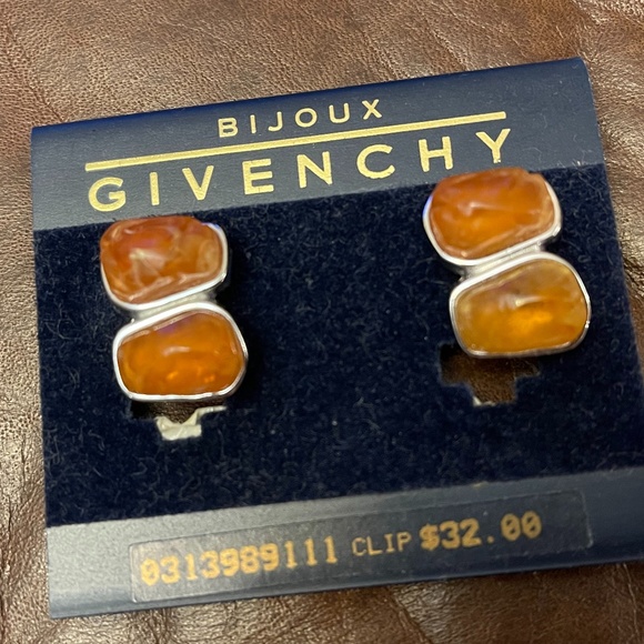 Givenchy Jewelry - !!!SOLD!!! Vintage Bijoux Givenchy Signed Clip Earrings